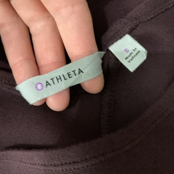 Athleta Illusion Dress Small Maroon Sleeveless Sheath Activewear Work - Picture 6 of 8